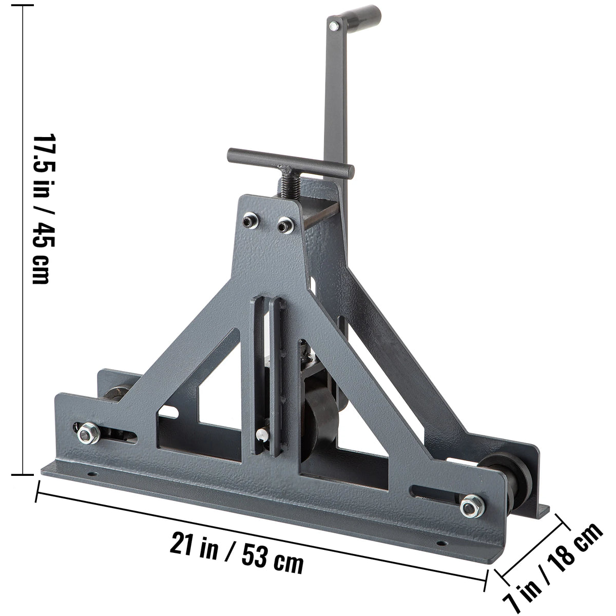 SucceBuy Manual Tube Roller Bender 1-1/2in For Mild Steel Cooper Adjustable Manual Square Rectangular Tube Bending Rolling Tool Amocart