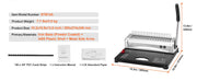 Bild in Galerie-Viewer laden, SucceBuy Binding Machine Comb Binding Machine 21Holes Binding 450 Sheets Book Binder Machine with 100 PCS 3/8'' Comb Binding Spines
