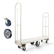 Bild in Galerie-Viewer laden, SucceBuy 2000LBS U-Boat Platform Truck Dolly Steel Utility Cart with Detachable Handles Industrial Hand Push Truck for Warehouse
