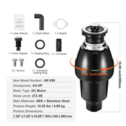 Load image into Gallery viewer, SucceBuy Garbage Disposal 1,1/2,3/4HP Continuous Feed Food Waste Disposer EZ Connect Food Waste Grinding System for Kitchen Sink
