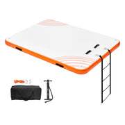 Load image into Gallery viewer, SucceBuy Inflatable Floating Dock Non-Slip Water Floating Dock Mat with Detachable Ladder Floating Platform Island Raft for Pool
