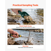 Load image into Gallery viewer, SucceBuy 19PCS Gold Panning Kit 10in and 14in Pans with Classifier Sieves Sand Magnet Rock Pick Scoops for Outdoor Gold Recovery - AMOCART
