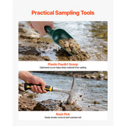 Load image into Gallery viewer, Amocart 19PCS Gold Panning Kit 10in and 14in Pans with Classifier Sieves Sand Magnet Rock Pick Scoops for Outdoor Gold Recovery
