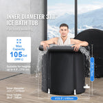 Amocart Ice Bath Tub Cold Water Therapy Plunge Tub for Athletes Portable Outdoor Ice Barrel Plunge Pool Inflatable Ice Bathtub