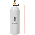 SucceBuy CO2 Tank 20 lbs New Aluminum Alloy Cylinder CO2 Air Tank with Light Spray Coating CGA320 Valve Purple Copper Siphon
