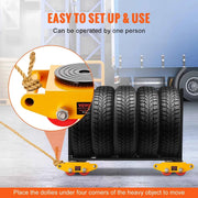 Load image into Gallery viewer, Amocart 6T Machinery Skate Dolly Industrial Mover with 4 Wheels and 360° Rotation Non-Slip Cap for Warehouse Workshop Factory
