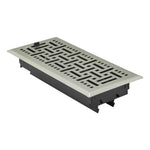 Amocart 4 x 10 Inch Floor Registers Vent Grilles  HVAC Heavy-Duty Walkable Iron Floor Vents with Metal Damper for Home & Office
