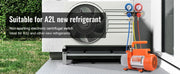 Bild in Galerie-Viewer laden, Amocart 3.5CFM 4CFM Single Stage Rotary Vane HVAC Air AC Vacuum Pump &amp; A/C Refrigerant Kit Manifold Gauge Set Air Conditioning
