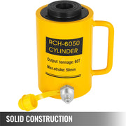 Load image into Gallery viewer, SucceBuy 20/30/60T Hollow Hydraulic Cylinder Jack 50/100mm Plunger Ram Hydraulic Solid Cylinder Hydraulic Jack for Car/Van/Boat
