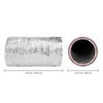 Amocart Dryer Vent Hose Insulated Flexible Duct Heavy-Duty Three Layer Protection for HVAC Heating Cooling Ventilation Exhaust