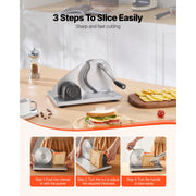 Load image into Gallery viewer, SucceBuy Manual Bread Slicer 0-0.6" Adjustable Thickness Cheese Cutter for Homemade Bread-with Serrated Blade for Kitchen Bakery - AMOCART
