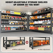 Load image into Gallery viewer, 5000LBS Storage Shelves,71" W Garage Shelving Heavy Duty Metal Adjustable Garage Shelves, Shelving Units Industrial, Customized
