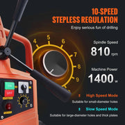 Bild in Galerie-Viewer laden, SucceBuy 1300W 1400W 2" Electric Drilling Machine Magnetic Drill Press Boring Diameter Power Drill 810 PRM Drill

