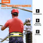 Load image into Gallery viewer, Amocart Half Body Safety Harness Tree Climbing Harness Half Protection Harness 340 lbs for Fire Rescuing Caving Rock Climbing
