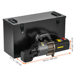 SucceBuy Electric Hydraulic Rebar Cutter Portable Rebar Cutter High Power Steel Rebar Cutter with Oil Can Rich Accessories Black