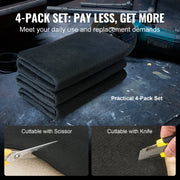 Load image into Gallery viewer, SucceBuy Carbon Felt Welding Blanket 4 Pack Heat Resistant Welding Blanket Set Cuttable Carbon Fiber Fire Retardant Welding Pad
