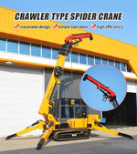 Customized Crawler Telescopic Boom Spider Crane with Hydraulic Remote Control，with Long Arm Fly Jib