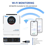 Anern 12KW 6.5KW 5KW High Frequency Hybrid Solar Inverter 160A 48V Solar Battery Charge Dual AC Output Pure Sine Wave Inverter