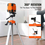 Load image into Gallery viewer, SucceBuy Laser Level Tripod ¼ x 20 Thread Mount 27.36-68.11 inch Height Adjustment with Integrated Level Laser Scanner Stand
