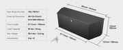 Load image into Gallery viewer, Amocart Trailer Tongue Box Aluminum Alloy Tongue Box Tool Chest Heavy Duty Trailer Box Utility Trailer Tongue Box for Pickup
