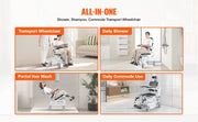 Load image into Gallery viewer, Indoor Bathroom Shower             , SucceBuy Aluminum Alloy Mobility Chair for Elderly
