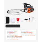 Amocart Gas Chainsaw Gasoline Powered Chain Saw Handheld Cordless Petrol Chainsaws for Tree Wood Branch Cutting Tree Trimming