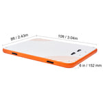 Amocart Inflatable Floating Dock Non-Slip Water Floating Dock Mat with Detachable Ladder Floating Platform Island Raft for Pool