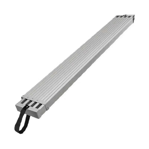 SucceBuy Telescoping Aluminum Work Plank 9-15 Feet 500lbs Capacity 12.5in Width Aluminum Scaffold Plank Extension Staging Plank