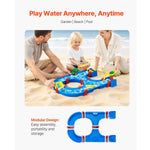 Amocart Water Play Table Children's Outdoor Beach Toy with 39PCS Accessories Summer Water Park Playset for Kids Activity