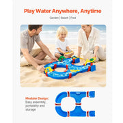 Load image into Gallery viewer, Amocart Water Play Table Children's Outdoor Beach Toy with 39PCS Accessories Summer Water Park Playset for Kids Activity

