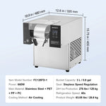 Amocart Commercial Snowflake Ice Machine Snowflake Ice Maker Stainless Steel Ice Shaver Machine Electric Snow Cone Maker