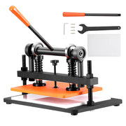 Load image into Gallery viewer, SucceBuy Leather Cutting Machine Embossing Plate Manual Die Cutter 0.47 in Pressure Stroke Leather Embossing Machine
