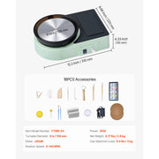 Load image into Gallery viewer, SucceBuy 3/6 inch Mini Pottery Wheel Turntable Forward Reverse Rotation Adjustable Speed Electric Clay Wheel for Kids and Adults
