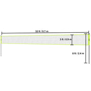 Load image into Gallery viewer, SucceBuy Outdoor Volleyball Net System Adjustable Height Steel Poles with PVC Volleyball Pump Carrying Bag for Beach Lawn
