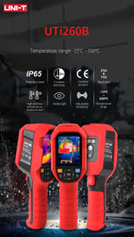 UNI-T UTI260B UTI260A Thermal Imaging Camera 256X192 Pixels Thermal Imager UTI260B+ PCB Circuit Floor Heating Tube Testing