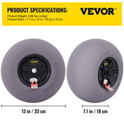 Load image into Gallery viewer, SucceBuy Beach Balloon Wheels 13" Replacement Sand Tires TPU Cart Tires for Kayak Dolly Canoe and Buggy w/ Free Air Pump 2-Pack
