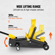 Load image into Gallery viewer, Amocart Low Profile Floor Jack 2 Ton Heavy Duty Iron Hydraulic Racing Floor Jack Hydraulic Jack Single Piston Quick Lift Pump
