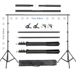2.6x3M/8.5x10ft Photo Video Studio Backdrop Background Stand, Adjustable Telescopic Background Support System with Carry Bag