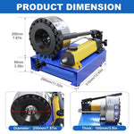 Manual Hydraulic Hose Crimping Machine Hose Crimping Tool with Replace Dies Portable Crimper 35Mpa 50mm Pipe End Forming Machine