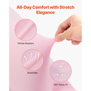 Charger l'image dans la visionneuse de galerie, SucceBuy 50 Pcs Pink Chair Covers Polyester Spandex Chair Cover Stretch Slipcovers Flat-Front Chair Covers for Wedding Party
