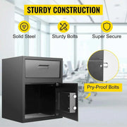 Load image into Gallery viewer, Amocart Electronic Safe Deposit Box With Drop Slot Secret Hidden Piggy Bank Security Digital Access 2 Keys for Store Money Guns
