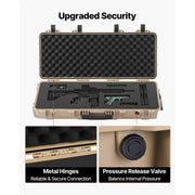 Charger l'image dans la visionneuse de galerie, SucceBuy Mallette Rigide pour Carabine, Verrouillable, avec Mousses Prédécoupées et Roues, Étanches IP67, pour Carabines et Fusils de Chasse
