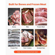 Load image into Gallery viewer, Amocart Commercial Electric Meat Bandsaw Bone Sawing Machine 7 Extra Replacement Blades for Cutting Bone Frozen Meat Pork Beef
