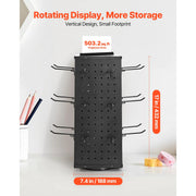 Load image into Gallery viewer, Amocart Rotating Pegboard Display Stand 4-Sided Spinning Peg Board Display Rack with 24 Hooks for Retail Store Jewelry Shop
