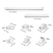 Bild in Galerie-Viewer laden, Amocart Mini Split Line Set Cover PVC Decorative Pipe Line Cover For Air Conditioner Easy to Install Paintable for Heat Pump
