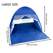 Load image into Gallery viewer, PAKICETUS Lightweight Pop Up Beach Tent with Carry Bag, Quick Setup Sun Shade Shelter Portable Outdoor Cabana Tent for Beach Vacation Outdoor Travel Lovers
