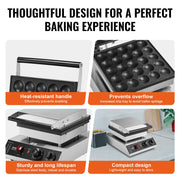 Charger l'image dans la visionneuse de galerie, Amocart Electric Waffle Maker 25PCS Mini Dutch Pancake Maker Dorayaki Machine Waffreras Kitchen Home Appliance Snack Gaufriers
