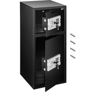 Load image into Gallery viewer, Amocart 33" Double Door Safe Deposit Box Secret Hidden Piggy Bank Steel Separate Storage Space Electronic Lock for Office Home
