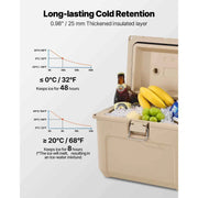 Load image into Gallery viewer, Amocart Portable Cooler 16.5 QT Hard Cooler with Ice Retention Lightweight Rigid Material Insulated Portable Cooler for Picnics
