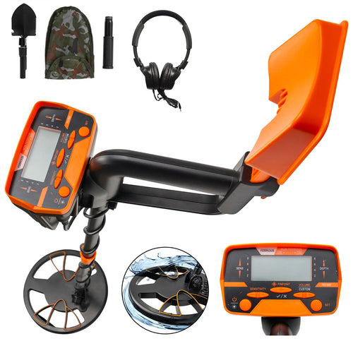 SucceBuy Metal Detector Waterproof Disc Underwater Underground High Accuracy Sensitive LCD Display Humanity for Adults Children